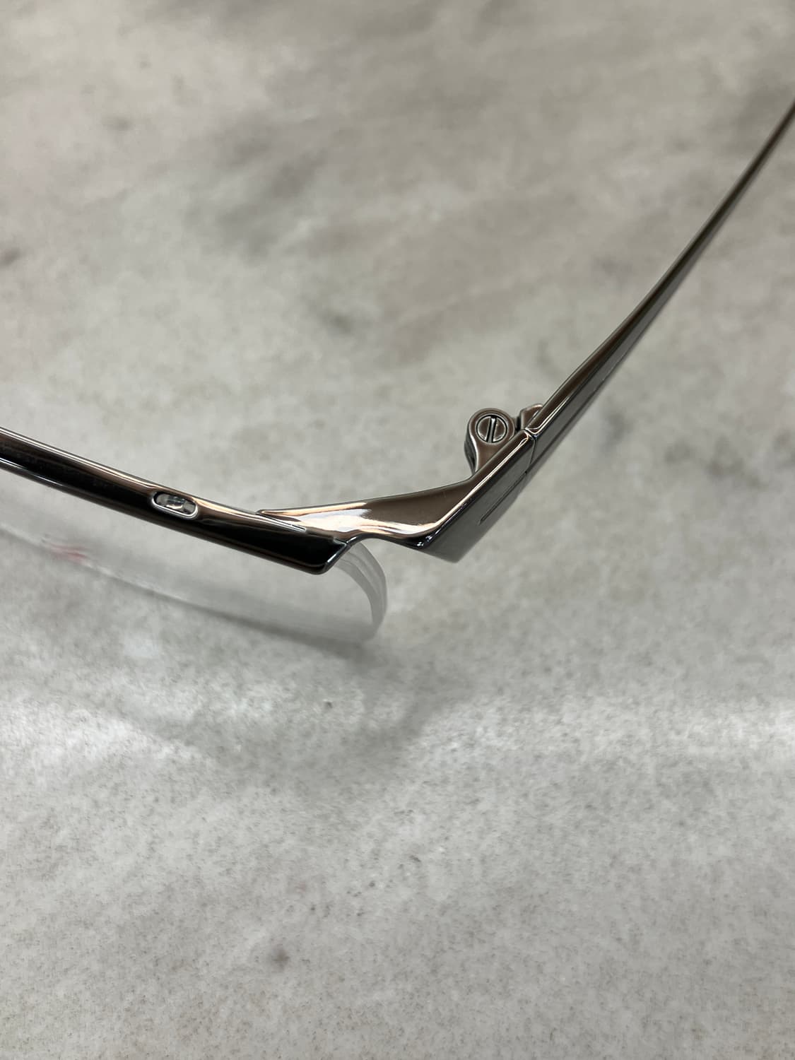 B48 샤르망 CHARMANT Z티타늄 건메탈 스퀘어 반무테 안경 상품이미지2