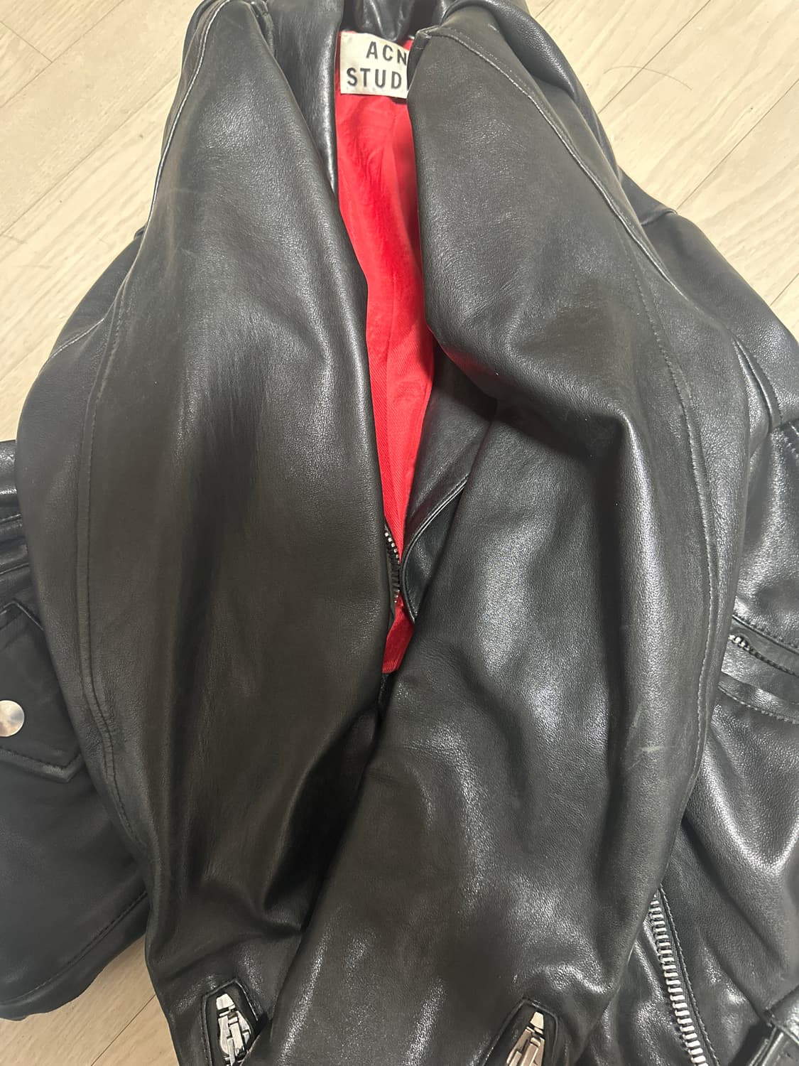 아크네스튜디오 레더 라이더 자켓 상품이미지5