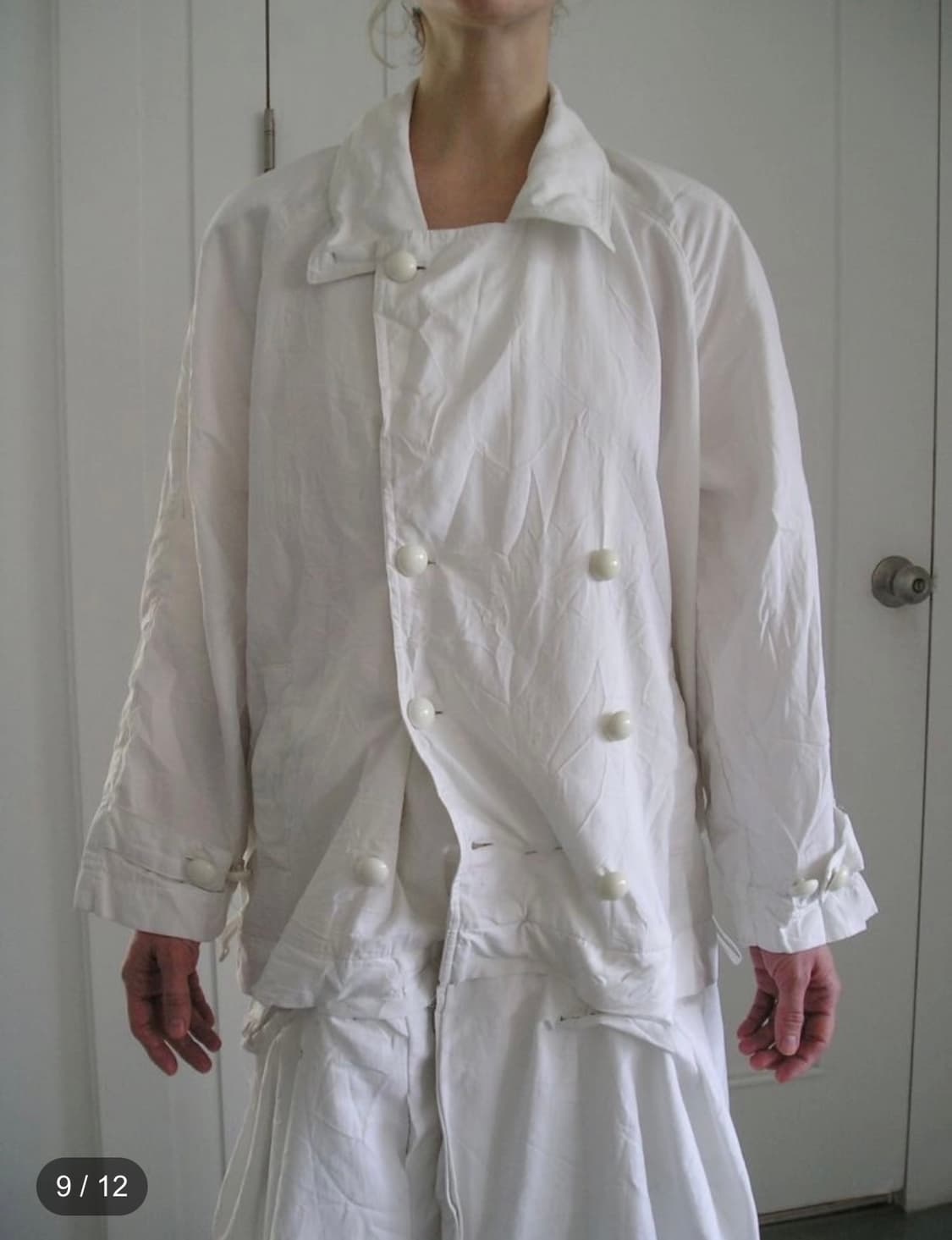 에옹쓰 페이퍼 빈티지 코트 화이트 상품이미지1