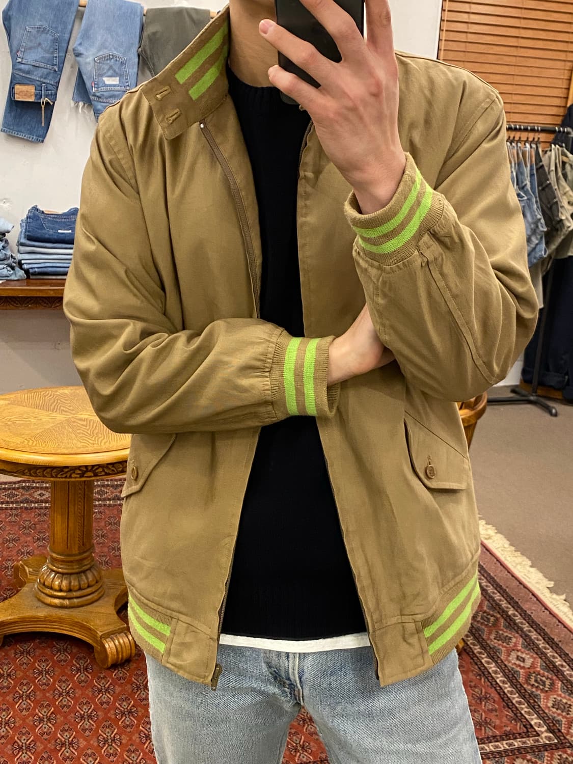 빔즈 블루종 봄버 자켓 상품이미지4