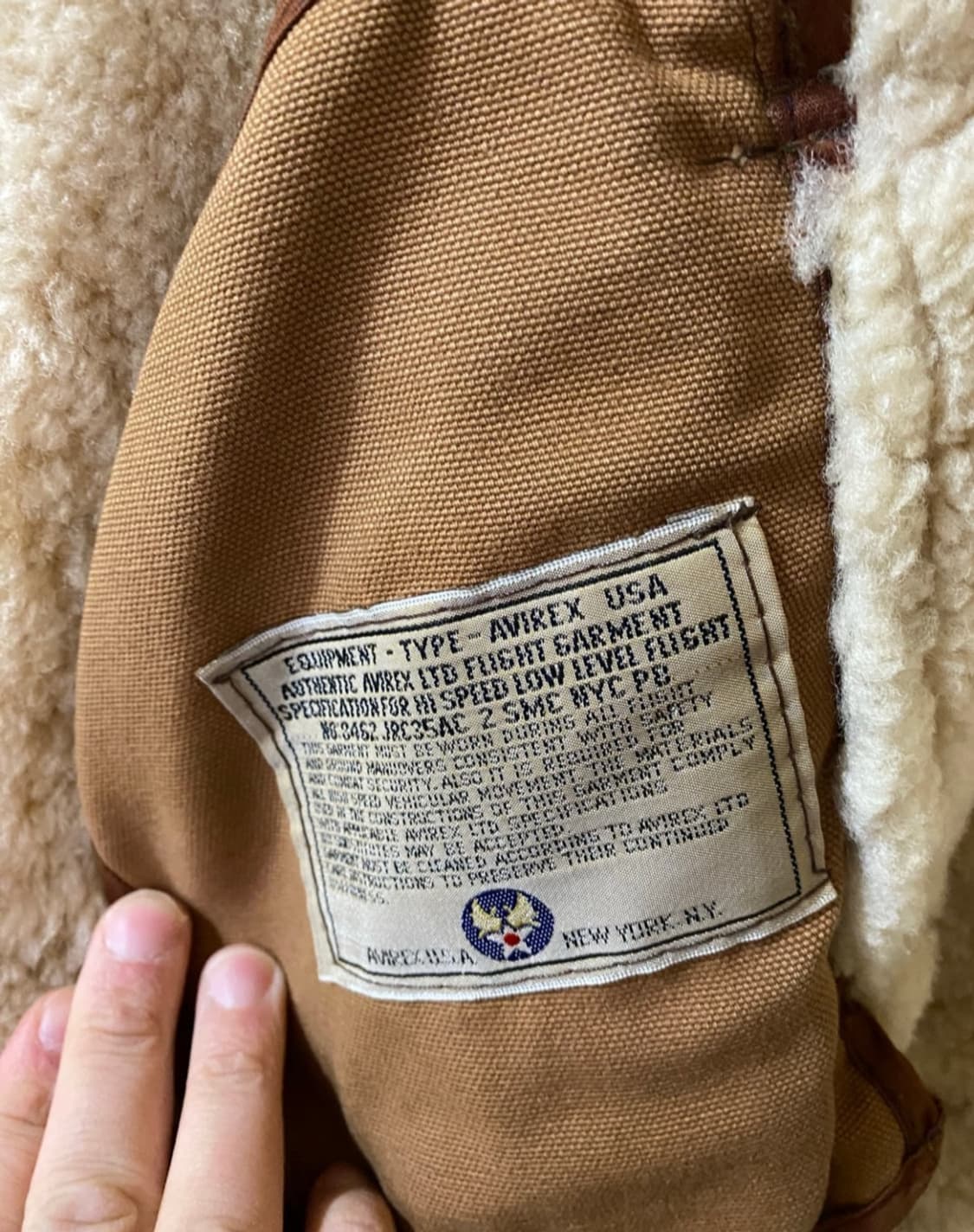 Avirex B-3 Jacket 아비렉스 b-3자켓 36 사이즈 상품이미지4