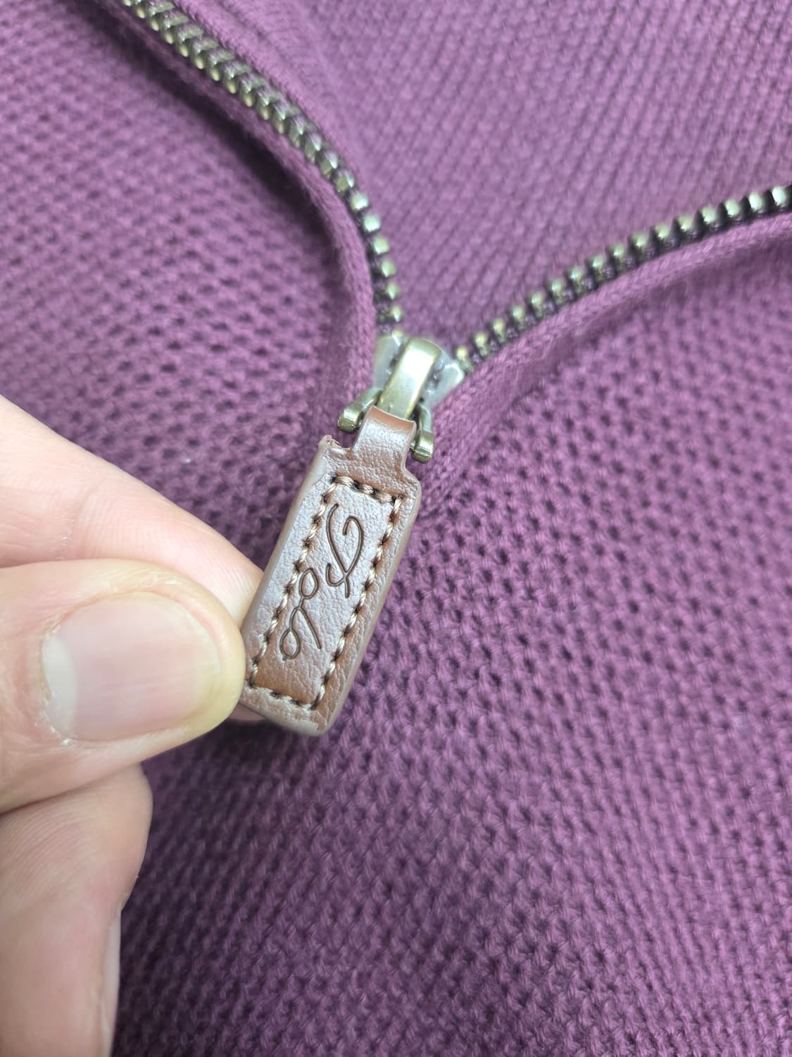 폴로 반집업 니트 실측 115 상품이미지4