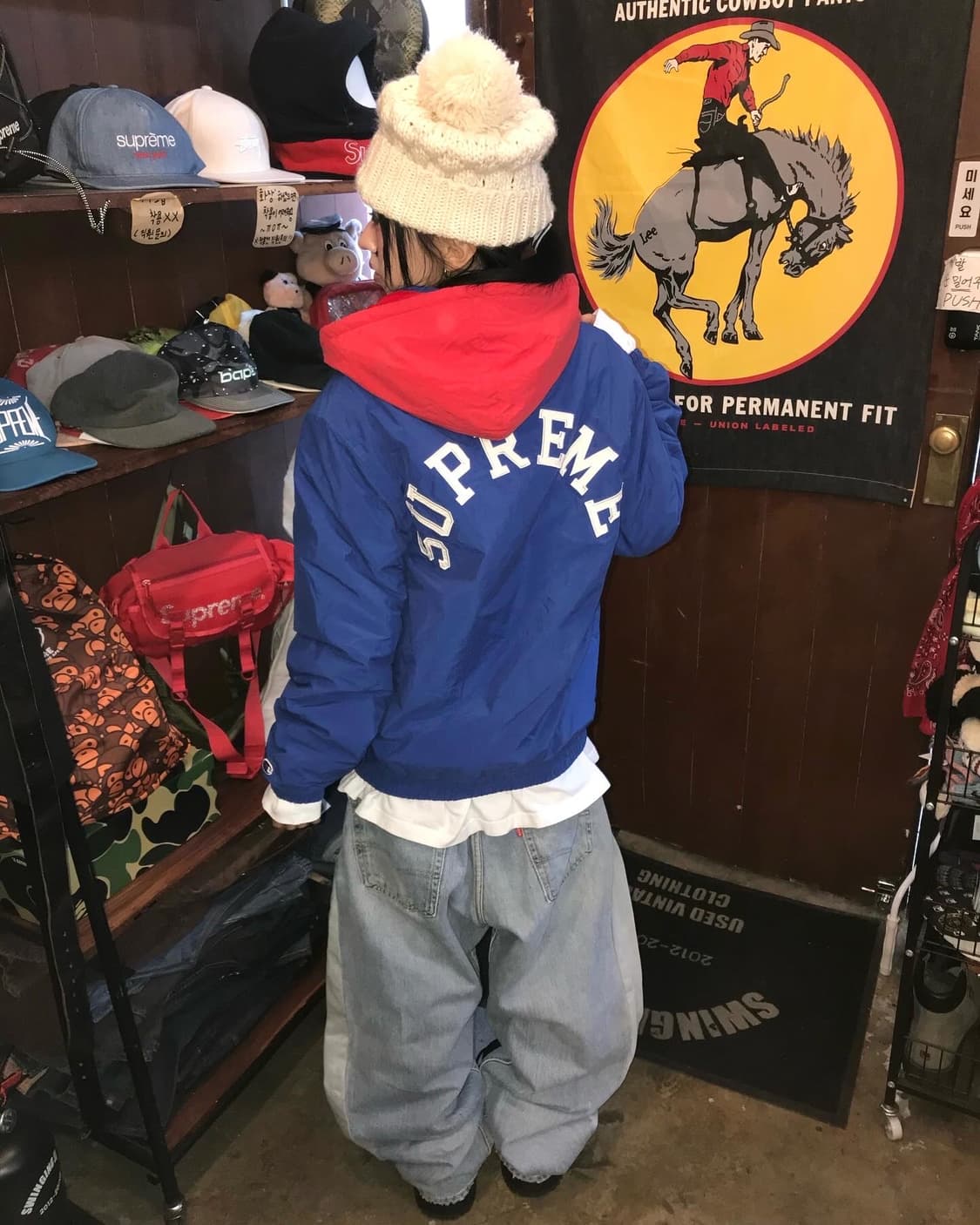 Supreme X Champion Puffy JK - 15Fw 상품이미지2