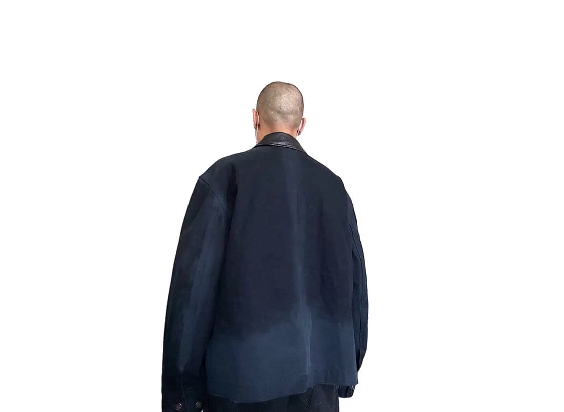 (105) 인사일런스 24ss 레더카라 흑청자켓 상품이미지3