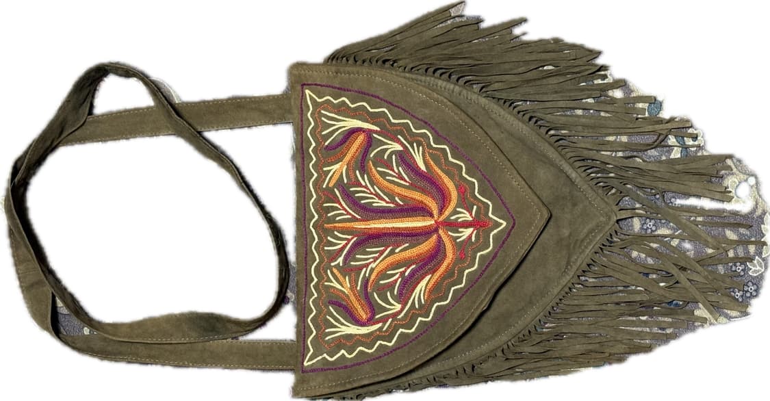 스웨이드 프린지 보헤미안 크로스백 상품이미지1