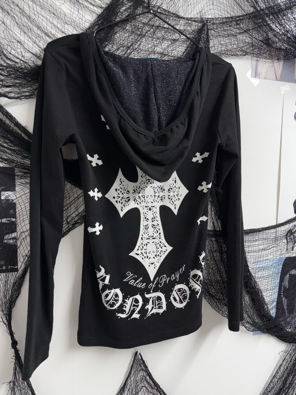 00s punk mood printing hoodie longsleeve 상품이미지5