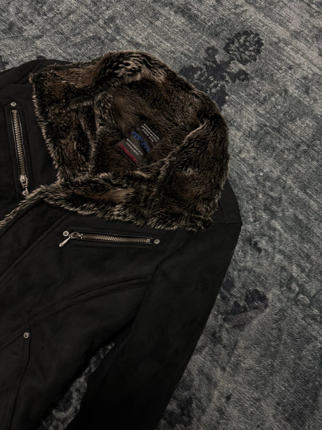 Nicole club for men trimming fur jacket 상품이미지3