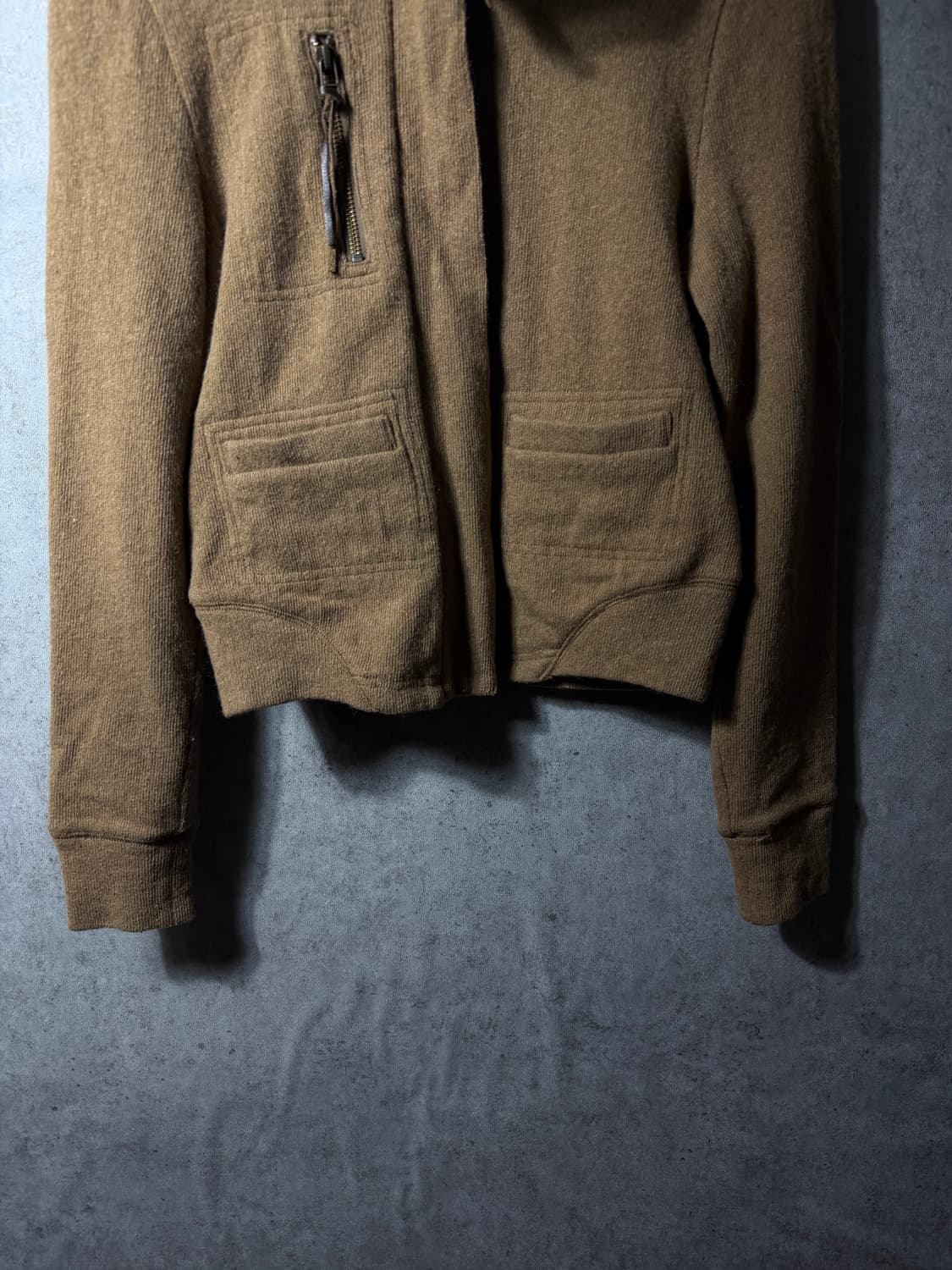 Vintage knit zip-up 상품이미지7