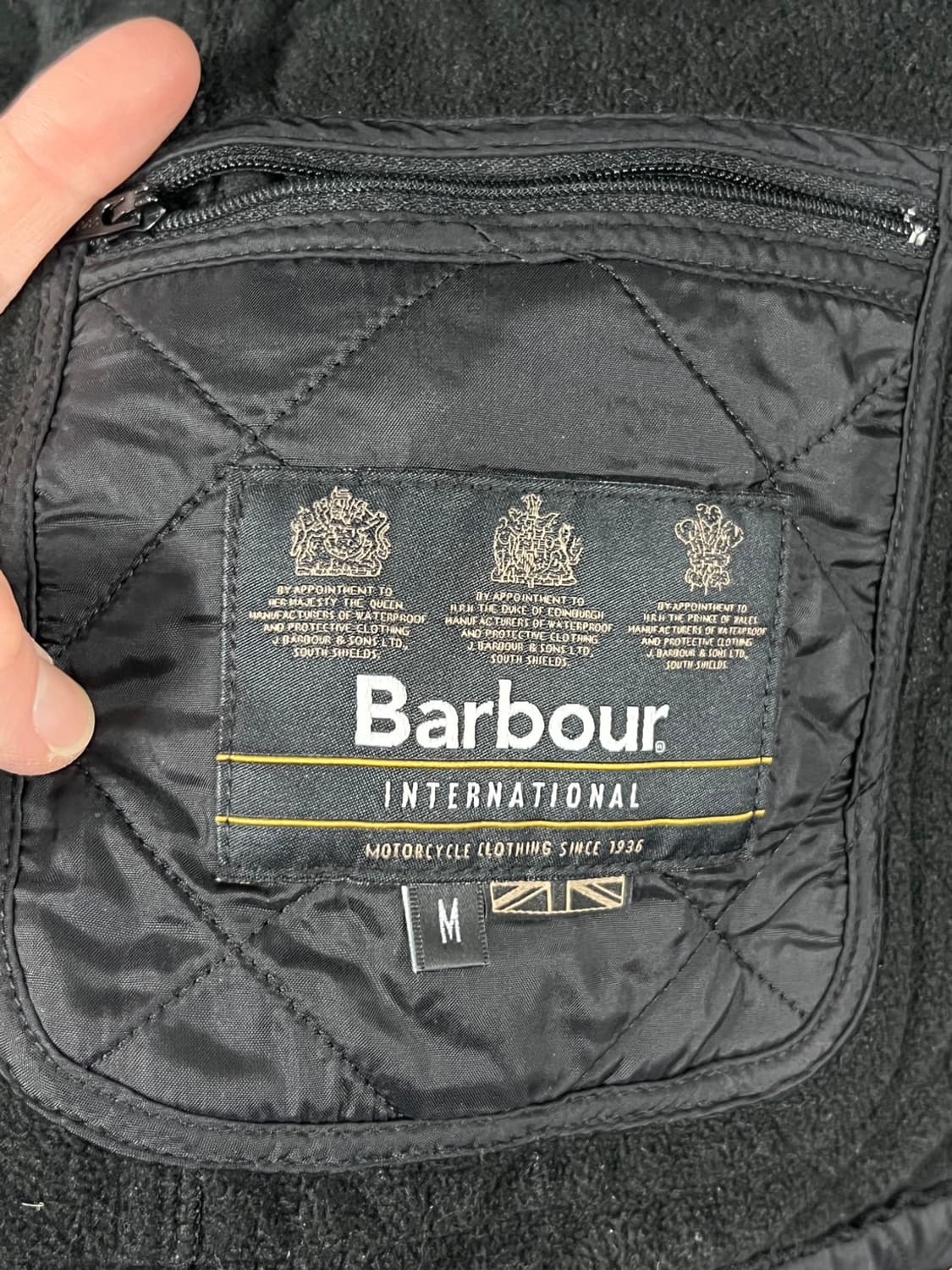 바버 인터네셔널 알리에 폴라 퀼팅 자켓 상품이미지6