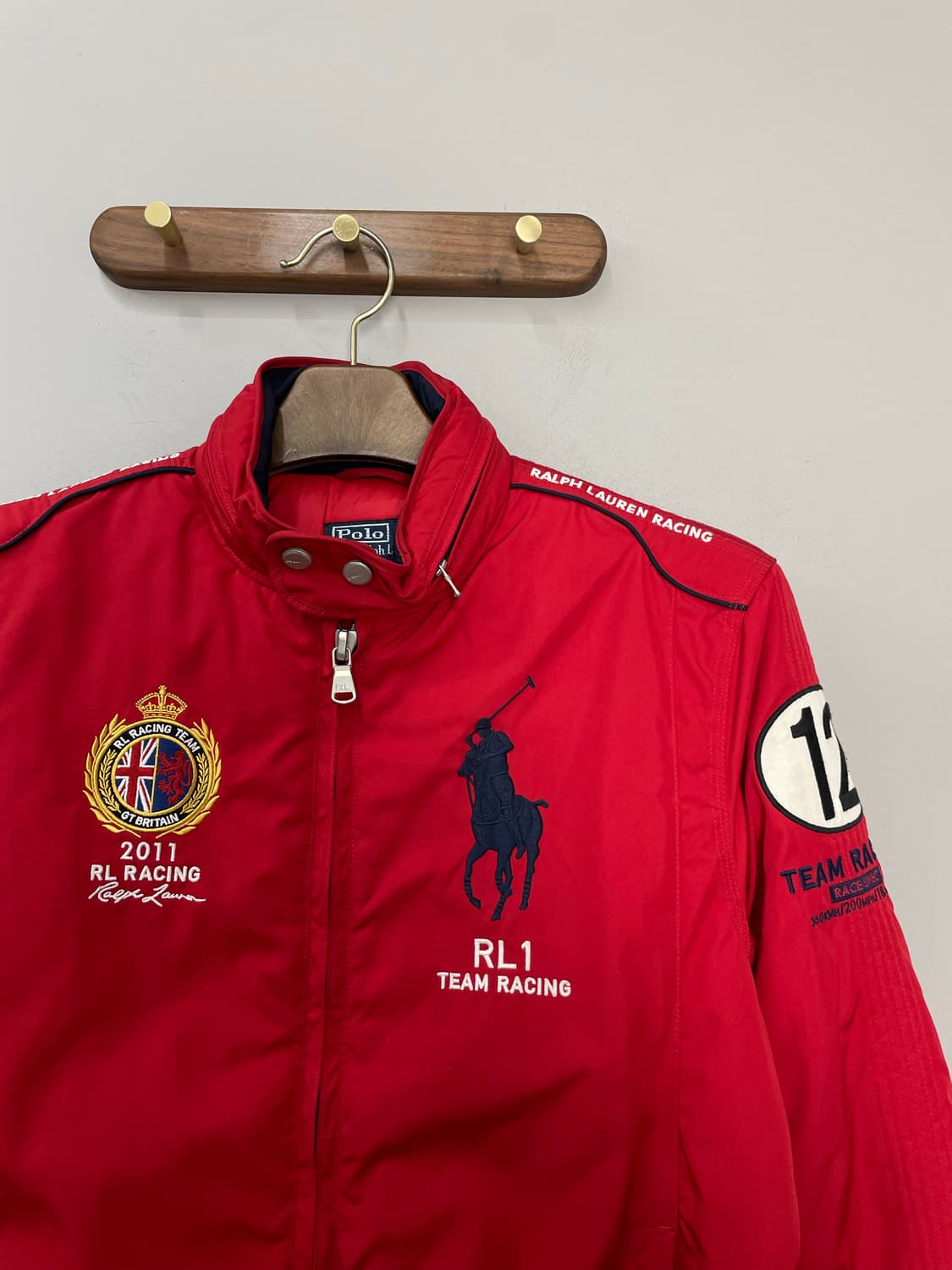 폴로 랄프로렌 빅포니 레드 레이싱 자켓 H2335 상품이미지3