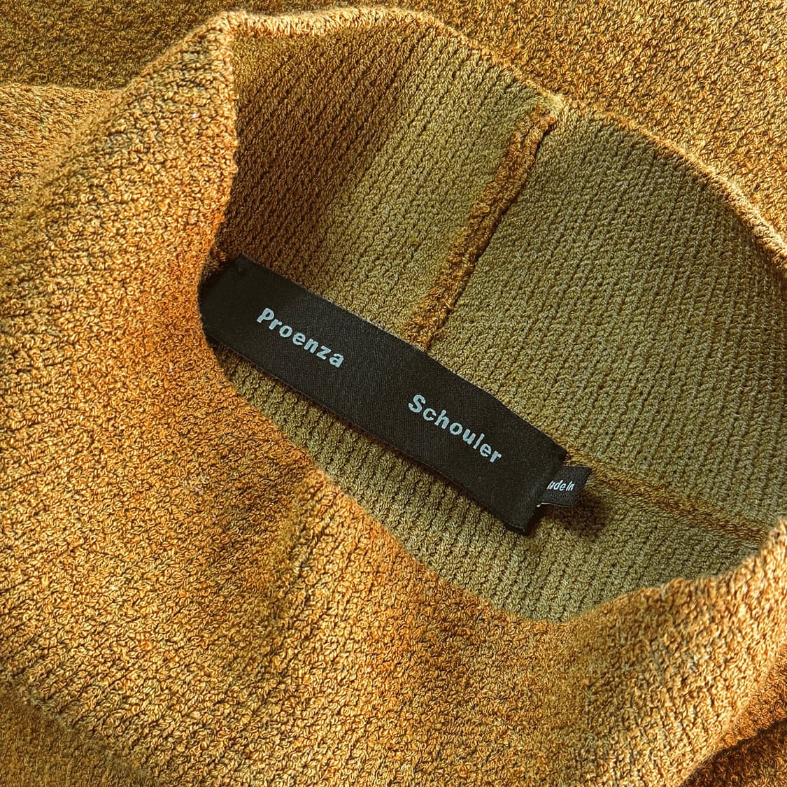 프로엔자슐러 텍스처 하이넥 반팔 탑 상품이미지4