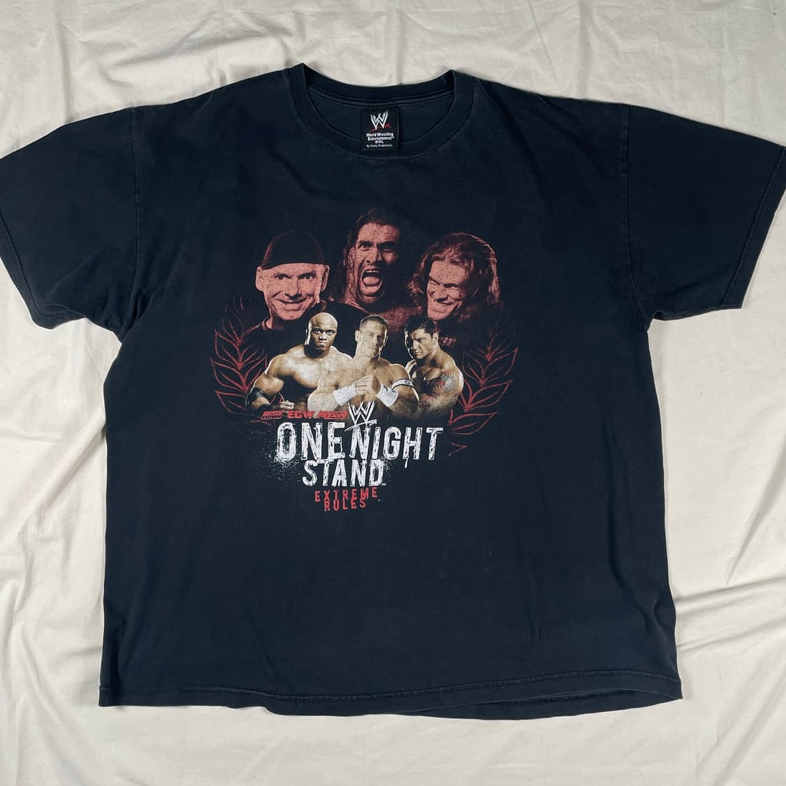 00s WWE WWF 프로레슬링 프린팅 반팔 티셔츠 상품이미지1