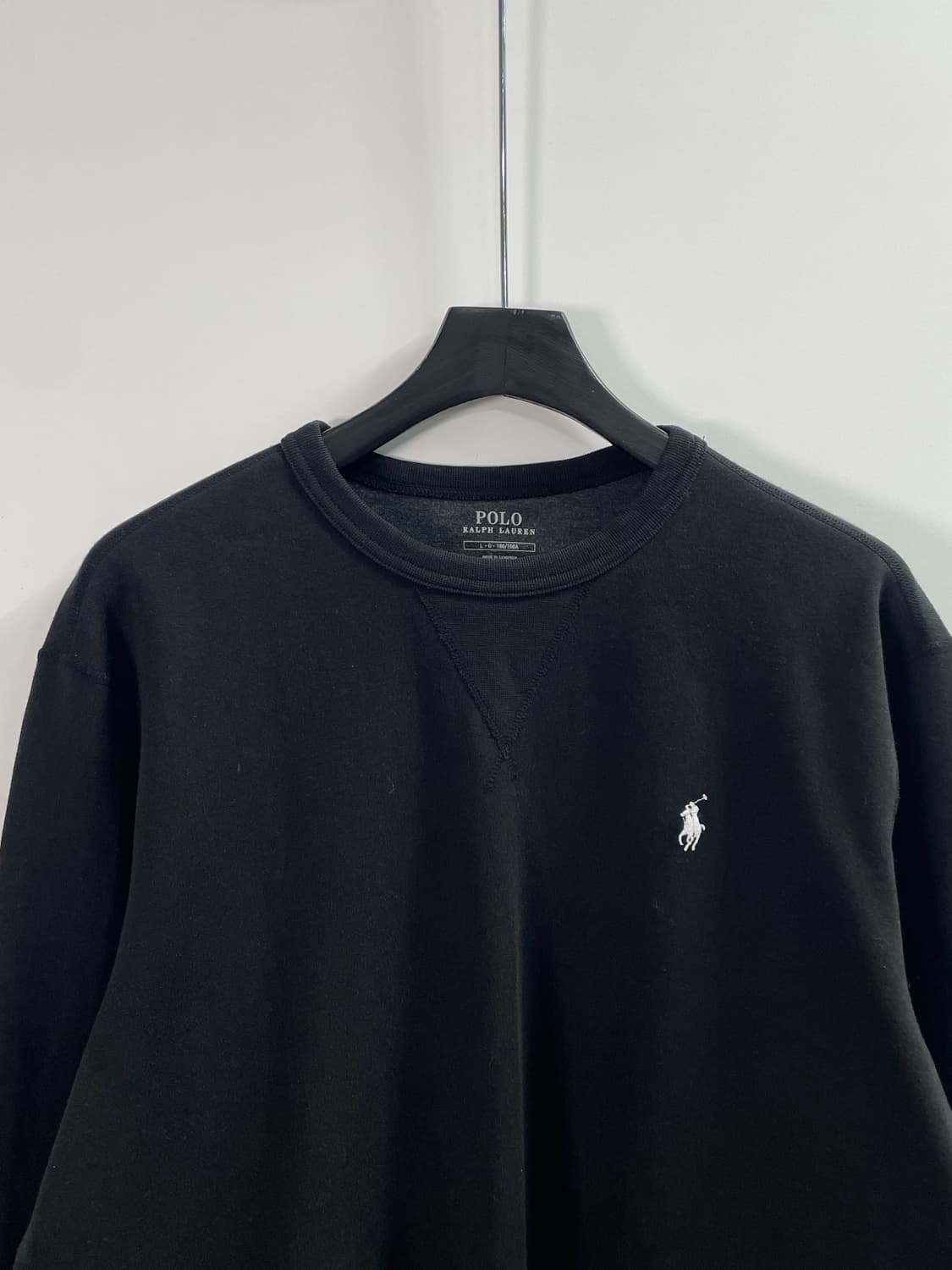 폴로 랄프로렌 블랙 라운드 맨투맨 (on.159) 상품이미지2