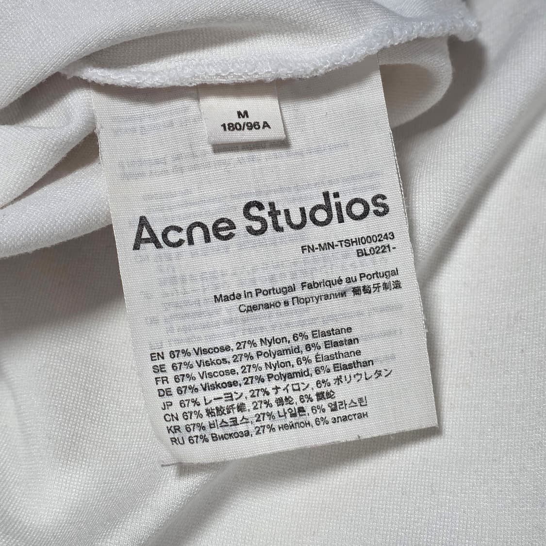 [M] Acne Studios 아크네 로고 리브 반팔티 상품이미지5