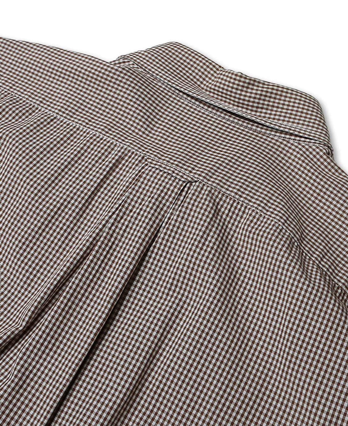 이세탄 맨즈 [Isetan Men's] 브라운 깅엄 체크 버튼다운 셔츠 상품이미지5