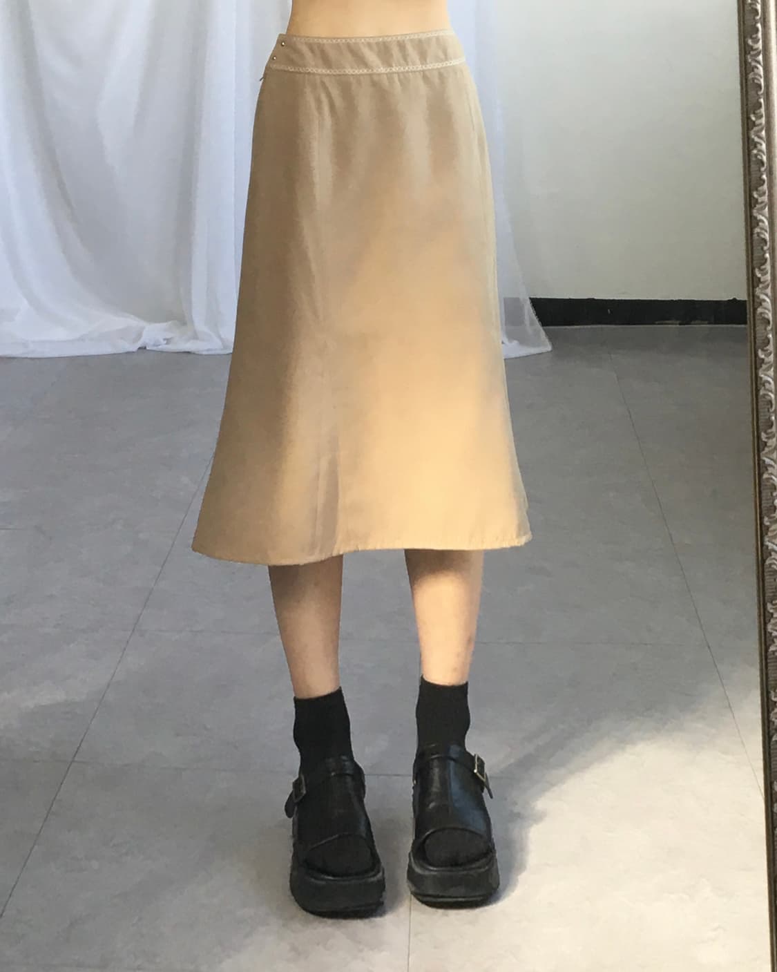 Needle work point skirt 상품이미지4