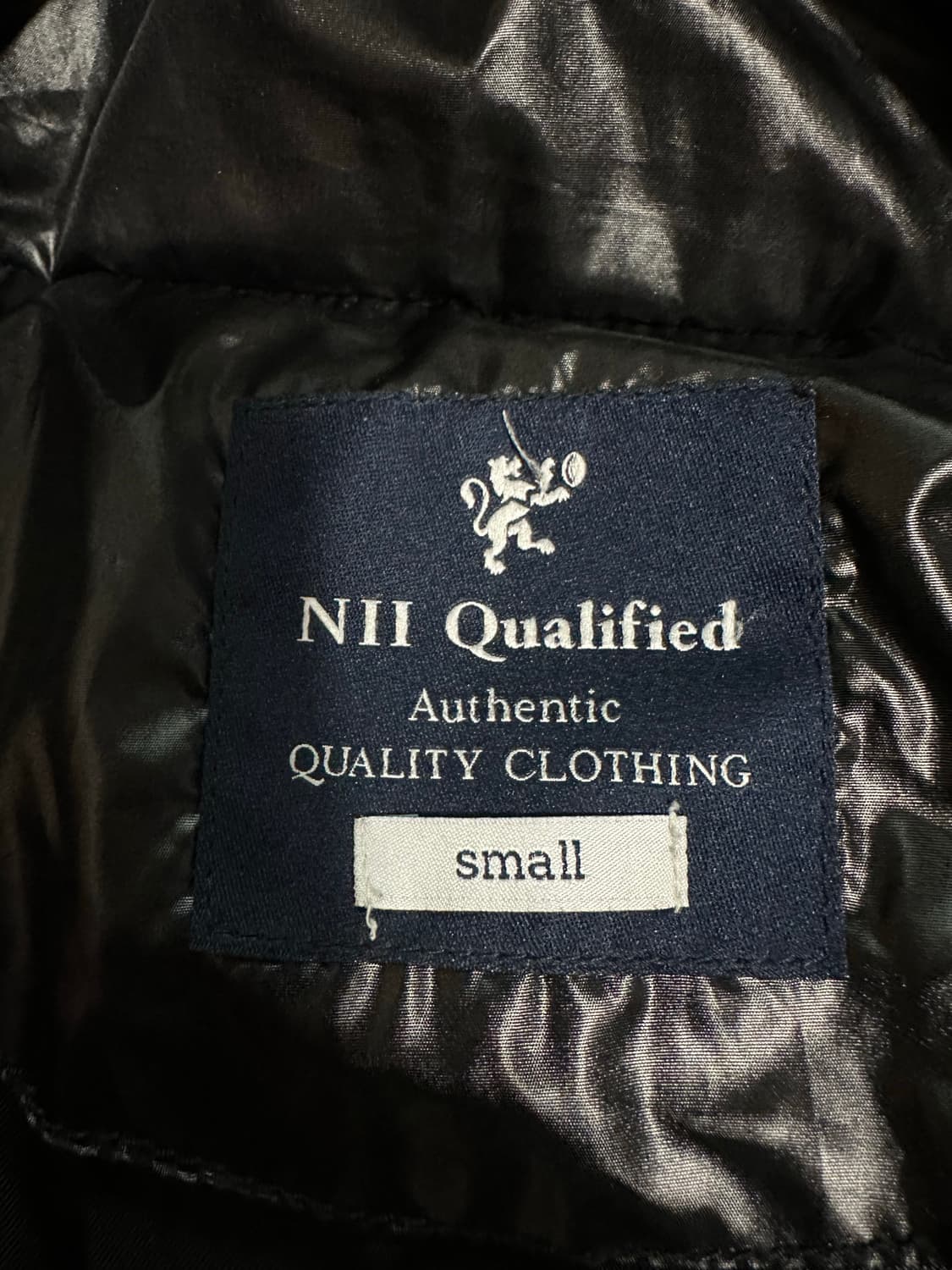 NII Qualified 블랙 후드 패딩 S(90) 상품이미지7