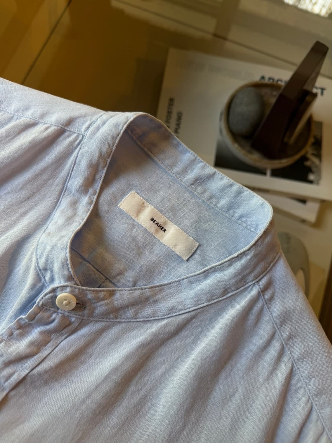 VINCE 빈스 리넨 셔츠 100 상품이미지8