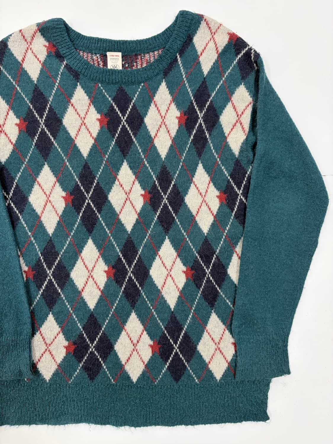 JV 빈티지 아가일 니트 상품이미지2