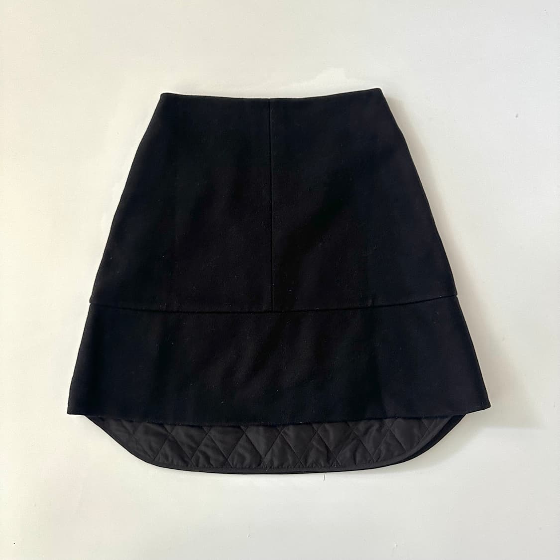 질샌더 jil sander navy 안감 퀼팅 스커트 상품이미지1