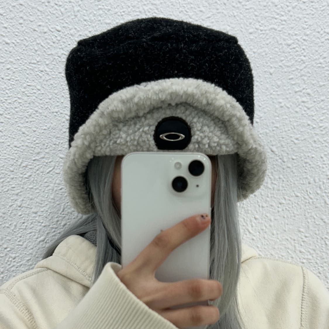 오클리 뽀글이 블랙 버킷햇 상품이미지1