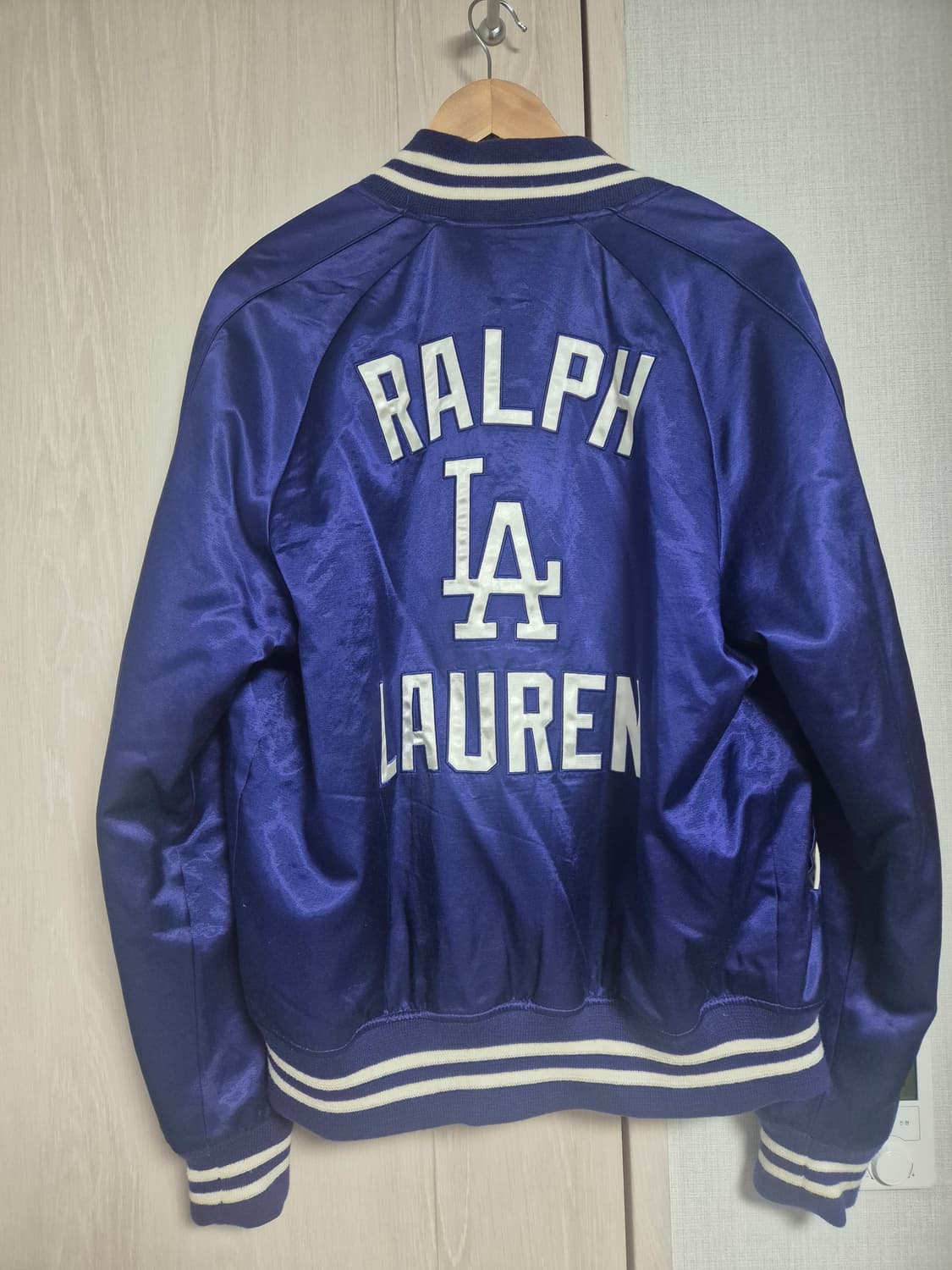 폴로랄프로렌 사틴 바시티 mlb la다저스 m사이즈 상품이미지7