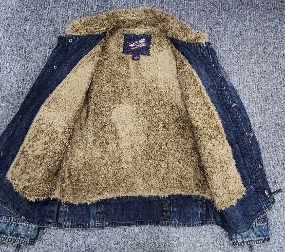 데얼스 빈티지 워싱 쉐르파 데님 자켓 L 상품이미지3