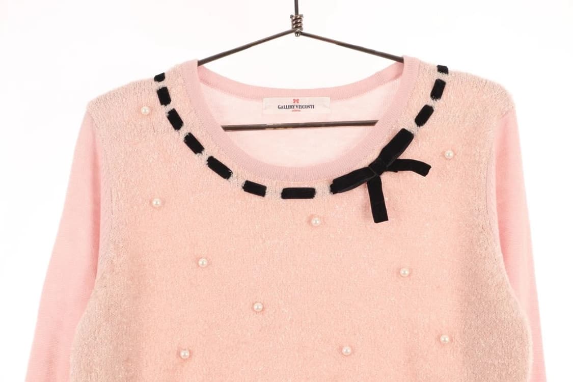 GALLERY VISCONTI 리본 니트 갸루 모리걸 리즈리사 상품이미지2