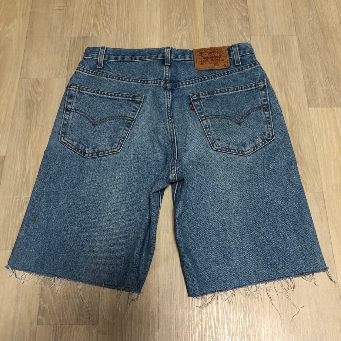 (32) 00's 리바이스 Levi's 550 릴렉스드핏 연청 쇼츠 반바 상품이미지8