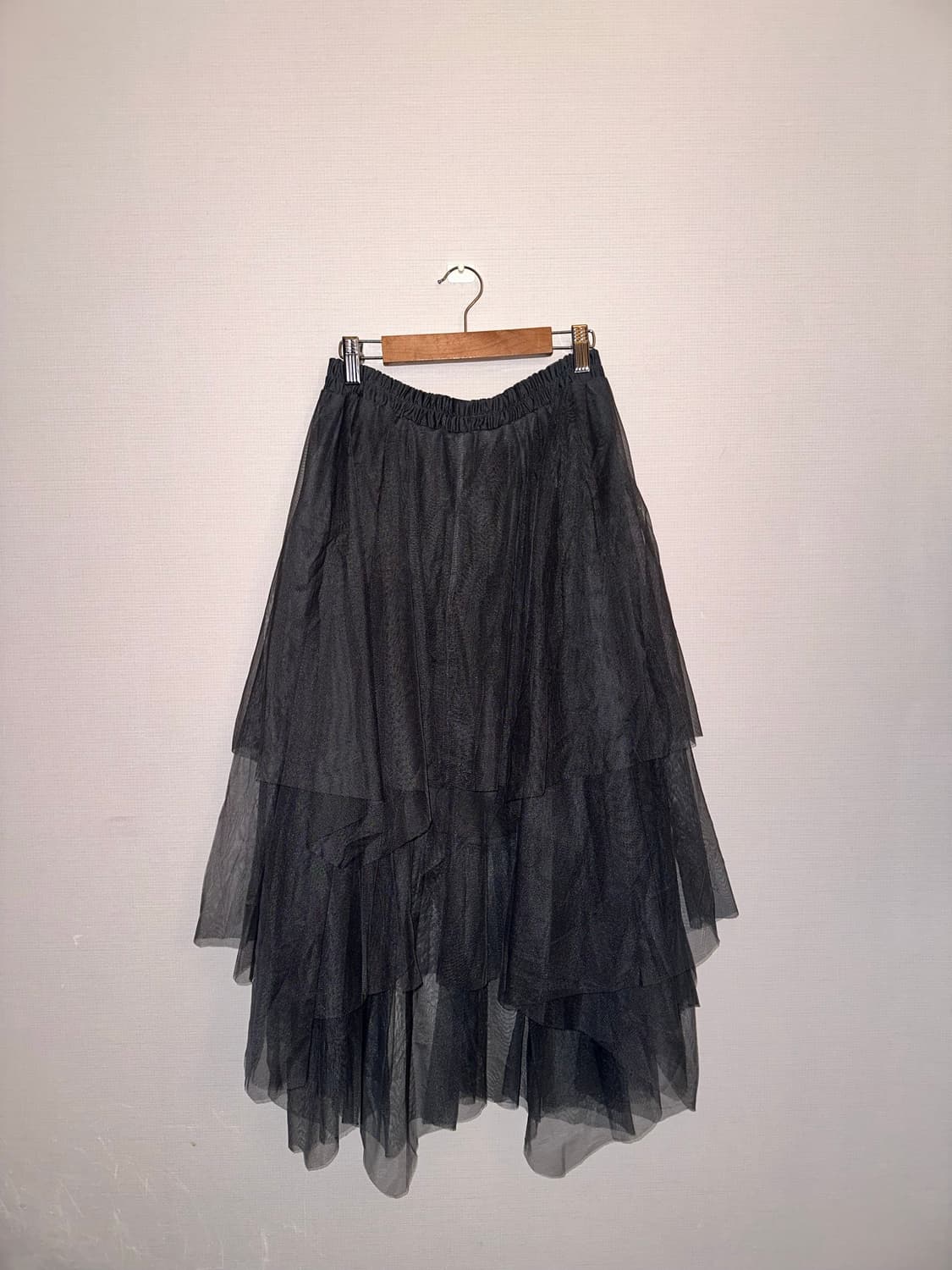 빈티지 차콜 롱 샤 스커트 상품이미지3