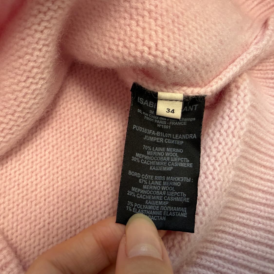 이자벨마랑 울 캐시미어 니트 스웨터 상품이미지4