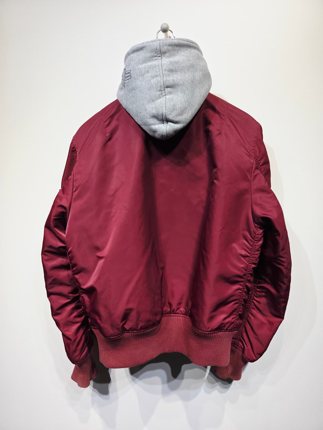 알파인더스트리 MA-1 버건디 후드 항공점퍼_M 상품이미지5