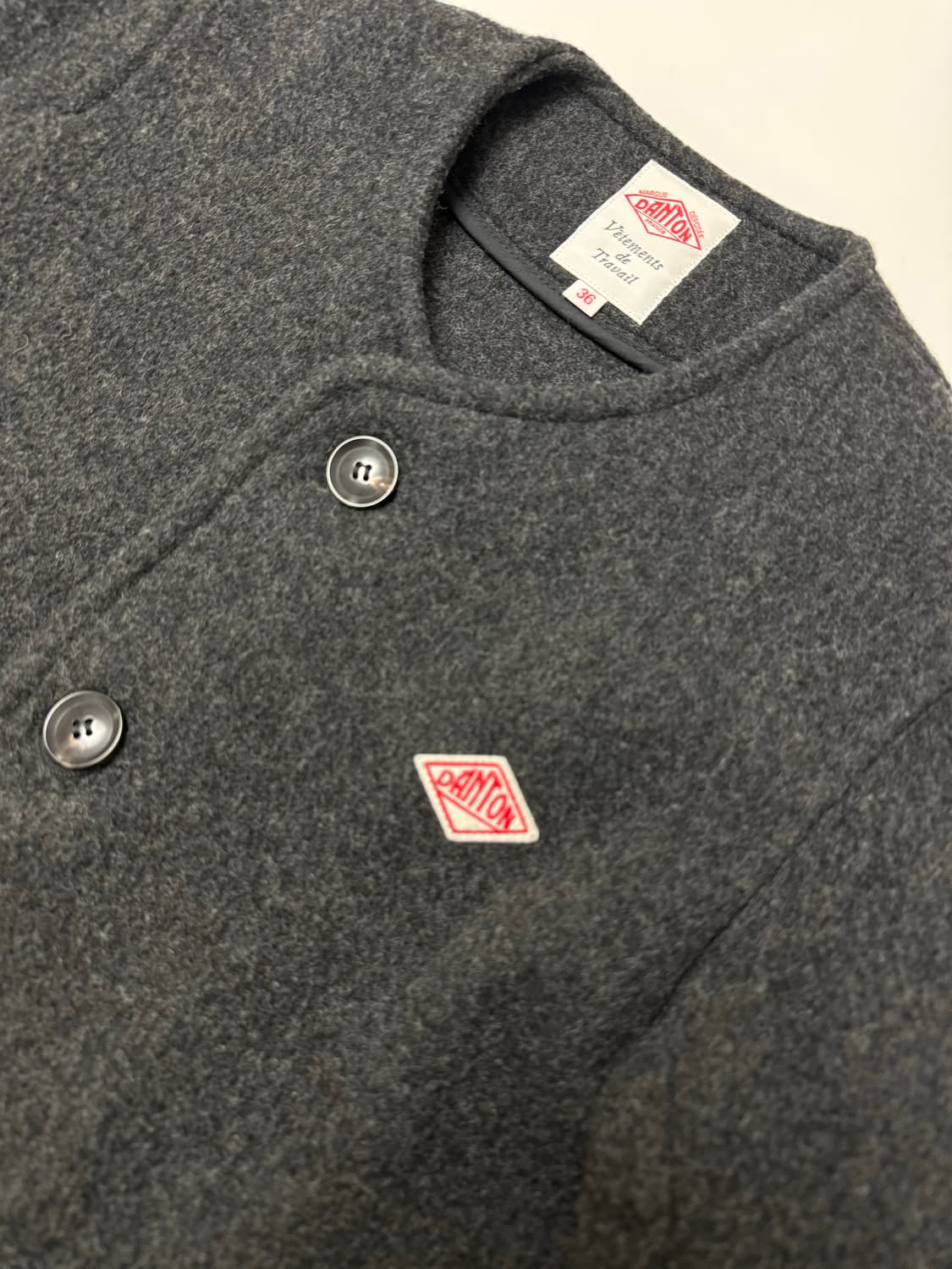 단톤 노카라 울자켓 36 상품이미지3