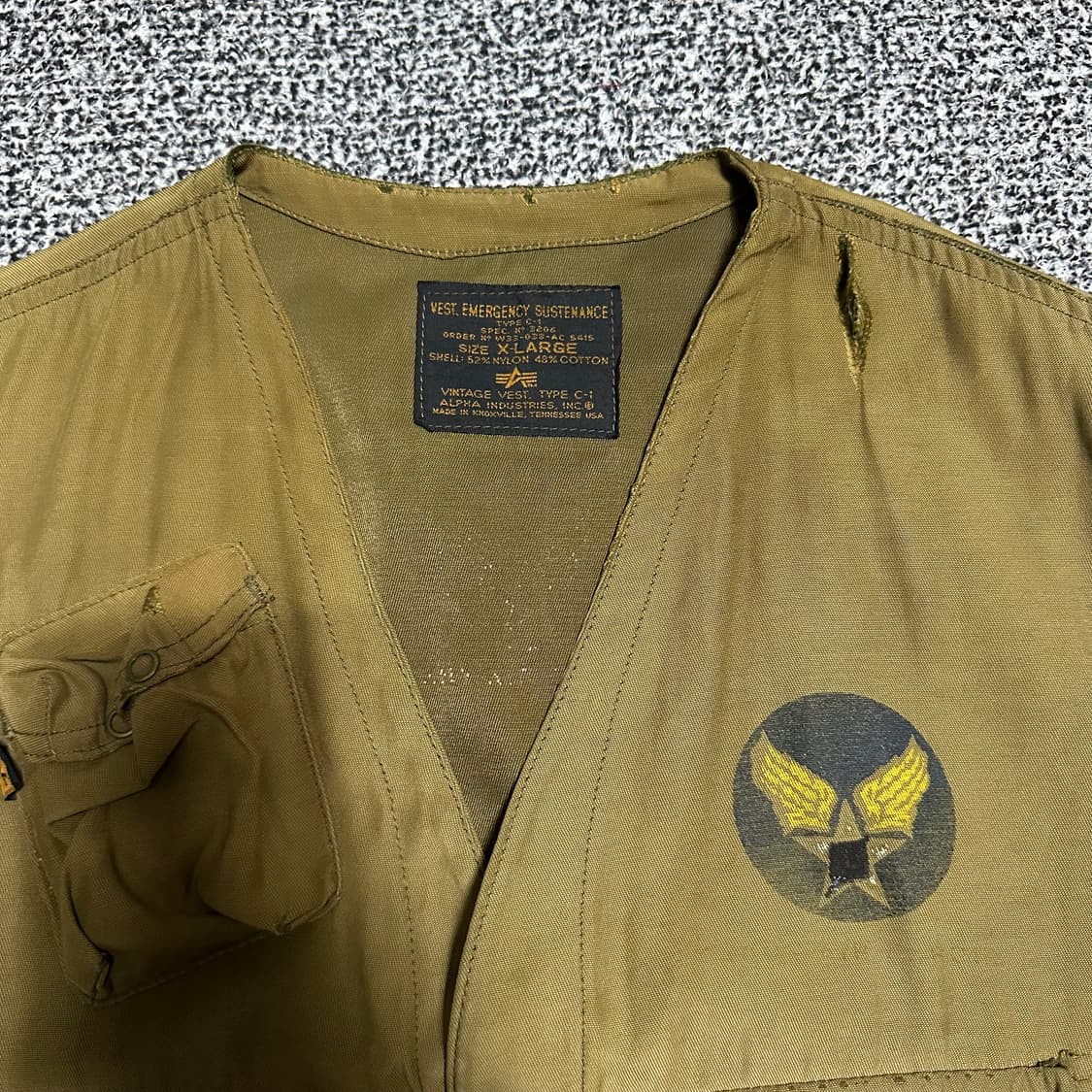 (XL) 알파인더스트리 C-1 빈티지 베스트 상품이미지2