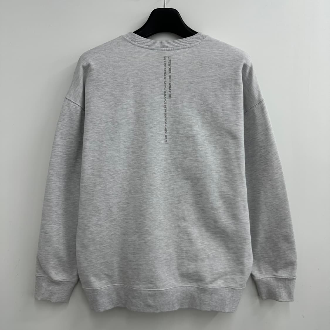 100 라이프워크 남자 헤비웨이트 루즈핏 맨투맨 상품이미지2