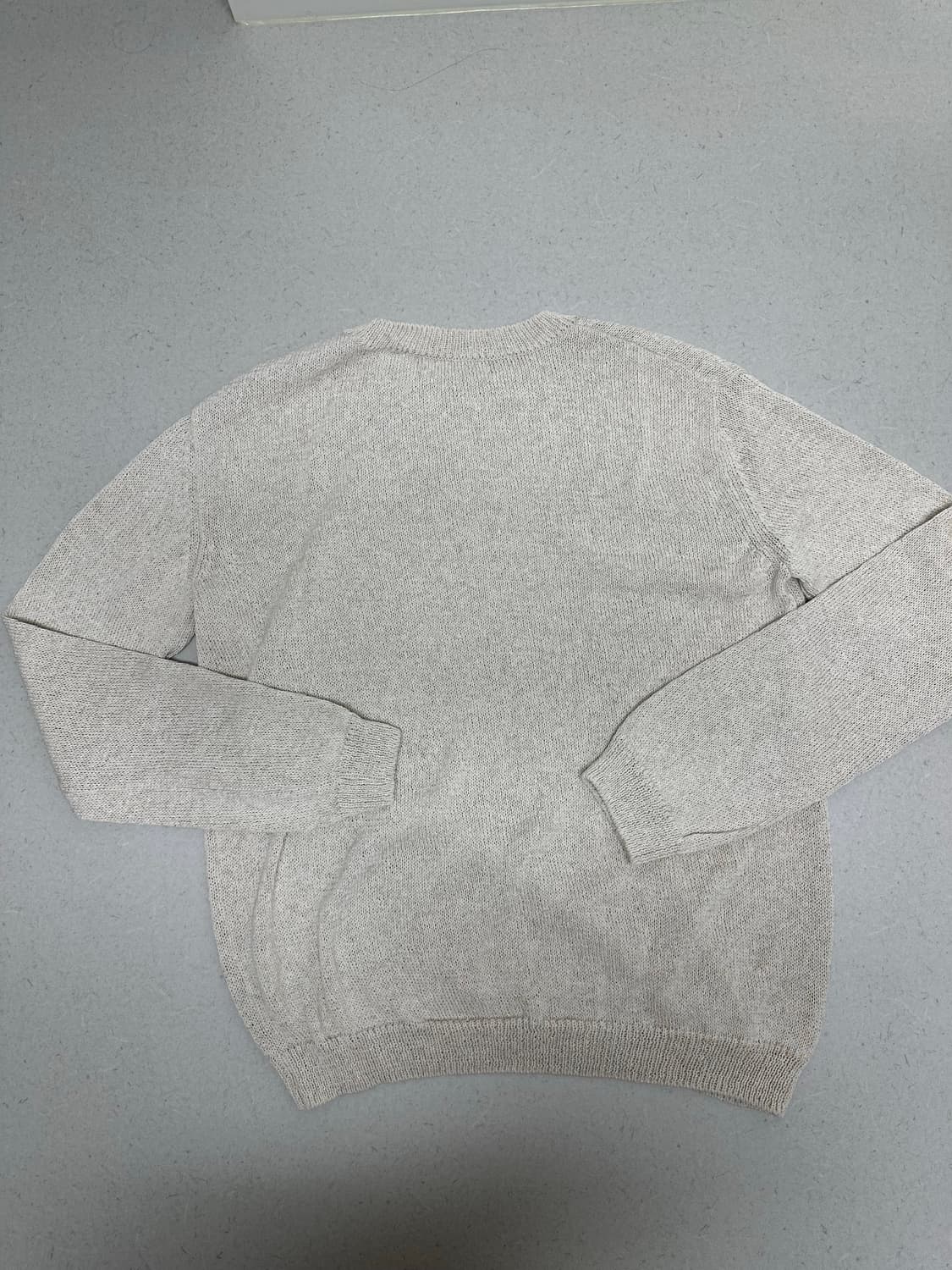 낫띵에브리띵 OVERSIZED LINEN SWEATER IN IVORY  상품이미지5