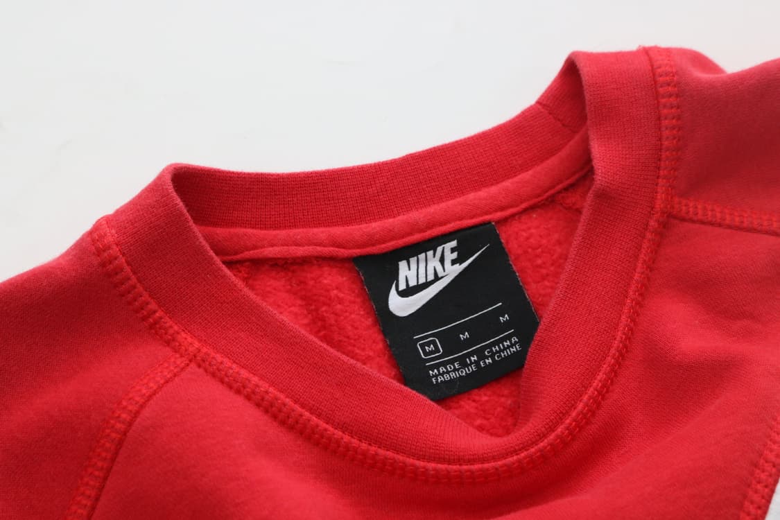 나이키 빅로고 스우시 레드 크롭 맨투맨 상품이미지5
