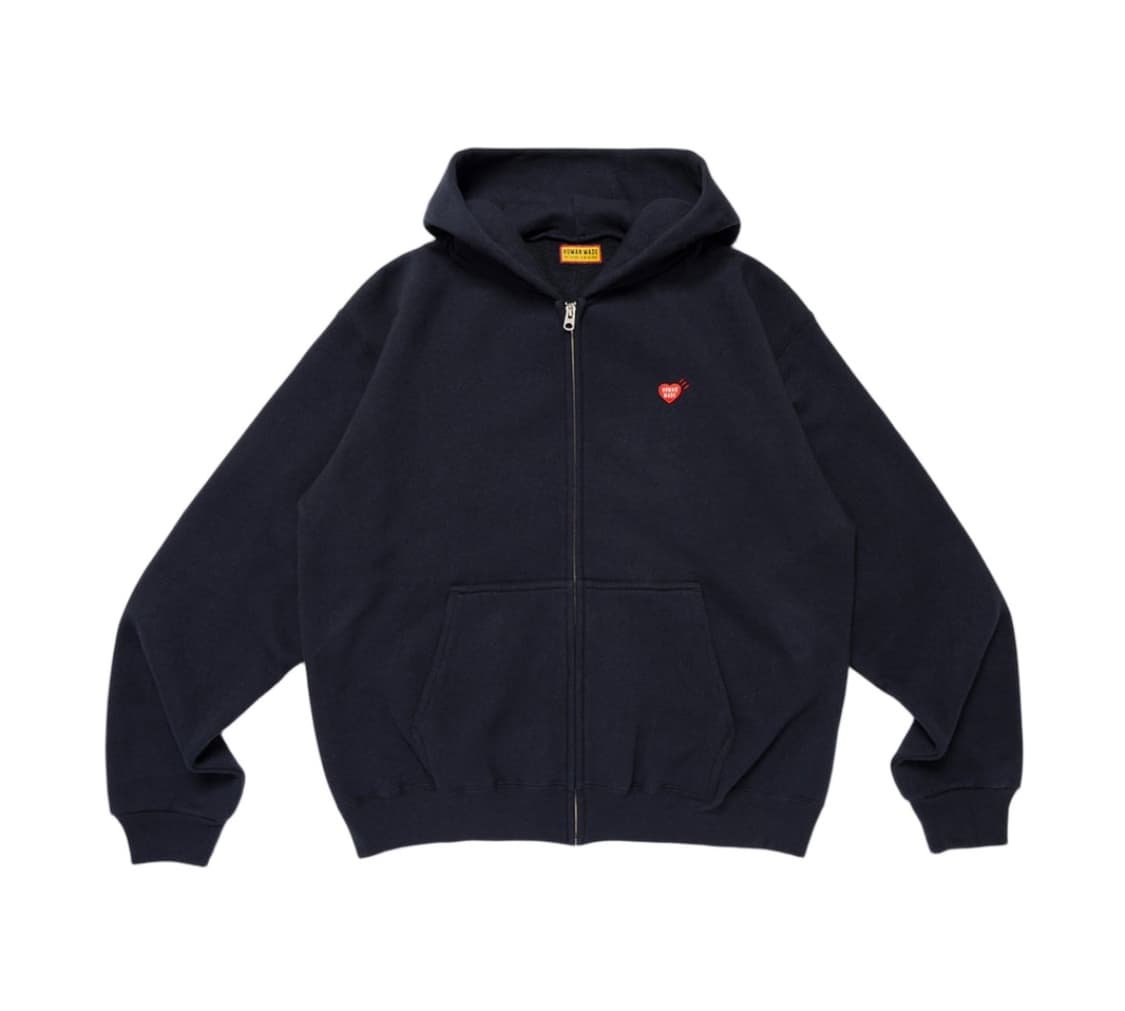 XL) 휴먼 메이드 클래식 집업 스웨트 후드 후드티 네이비 상품이미지1