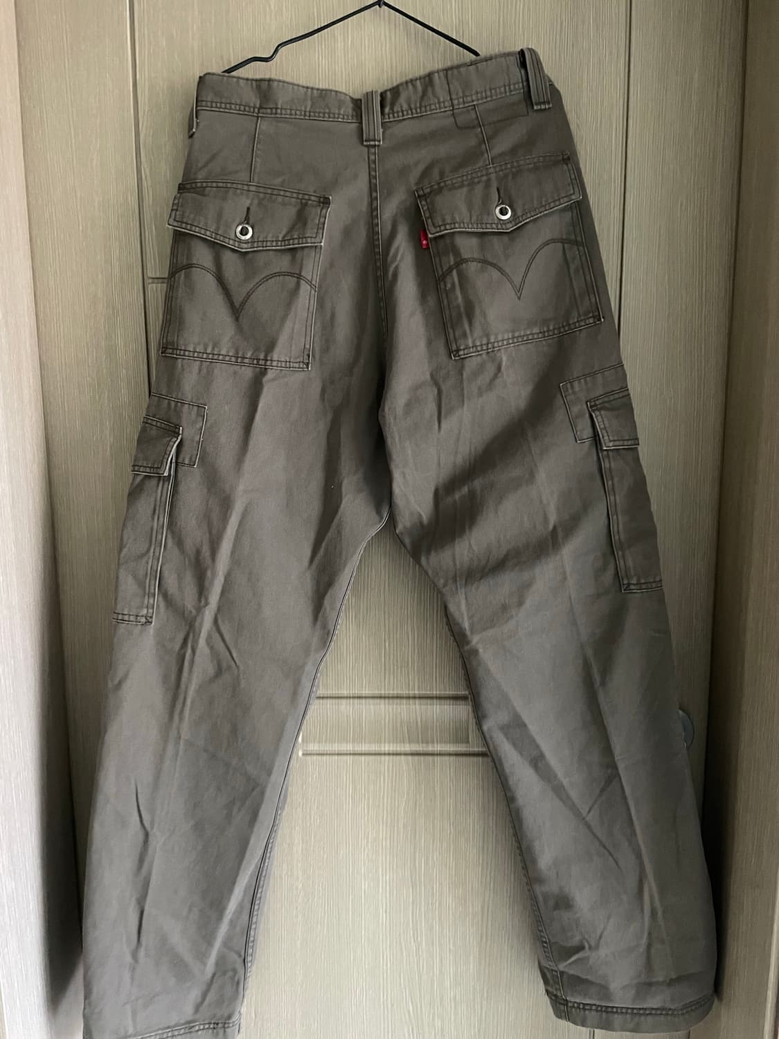 리바이스 카고 와이드 카키 그레이 워크 팬츠 상품이미지7