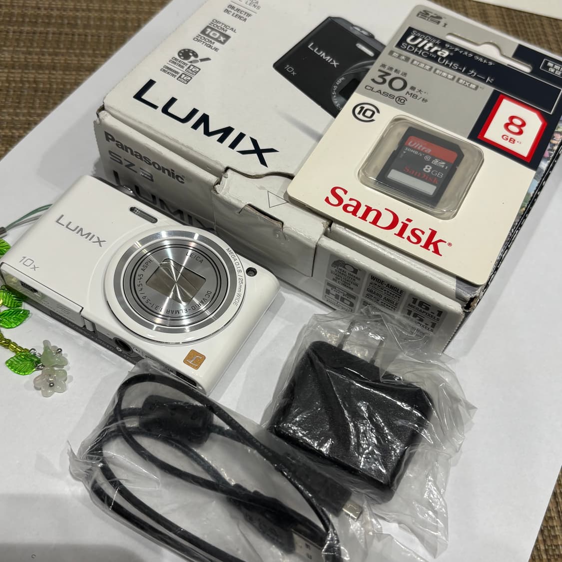 상태좋음🧚 파나소닉 DMC-SZ3 빈티지 디카 화이트 작례⭕️ 박스포함 상품이미지6