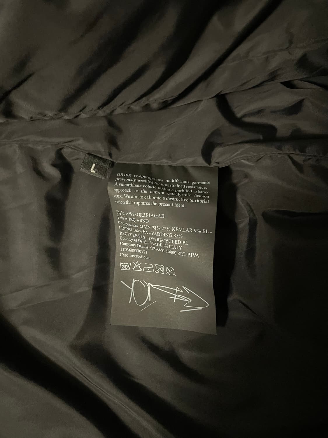 23AW gr10k 레스큐 패디드 자켓 패딩 [L] 상품이미지6