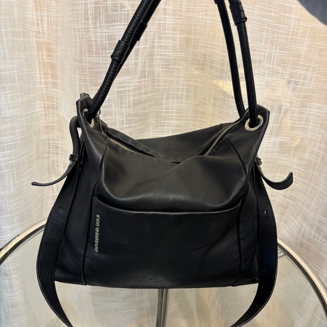 정품 만다리나덕 가죽 토트백 겸 숄더백    상품이미지3