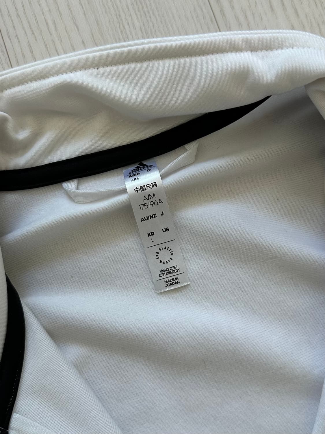 아디다스 삼선로고 사이드라인 트랙탑 화이트 져지 상품이미지7