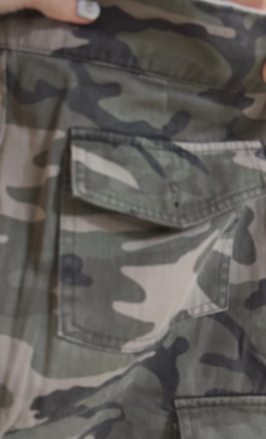 큐리티  CAMO MIDI CARGO SKIRT_KHAKI 상품이미지6