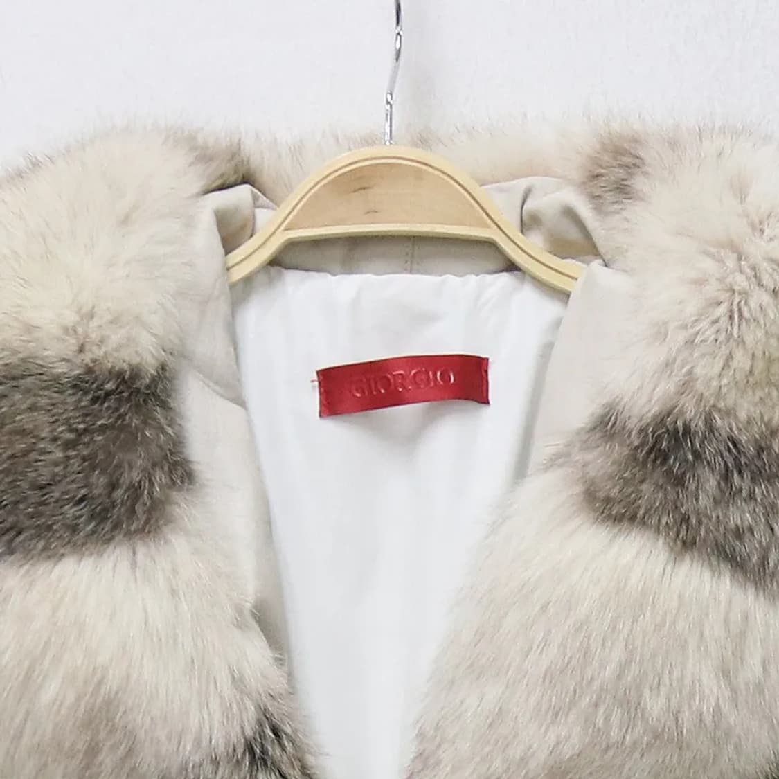 GIORGIO LEATHER FOX FUR 가죽 벨트 자켓 64769 상품이미지5