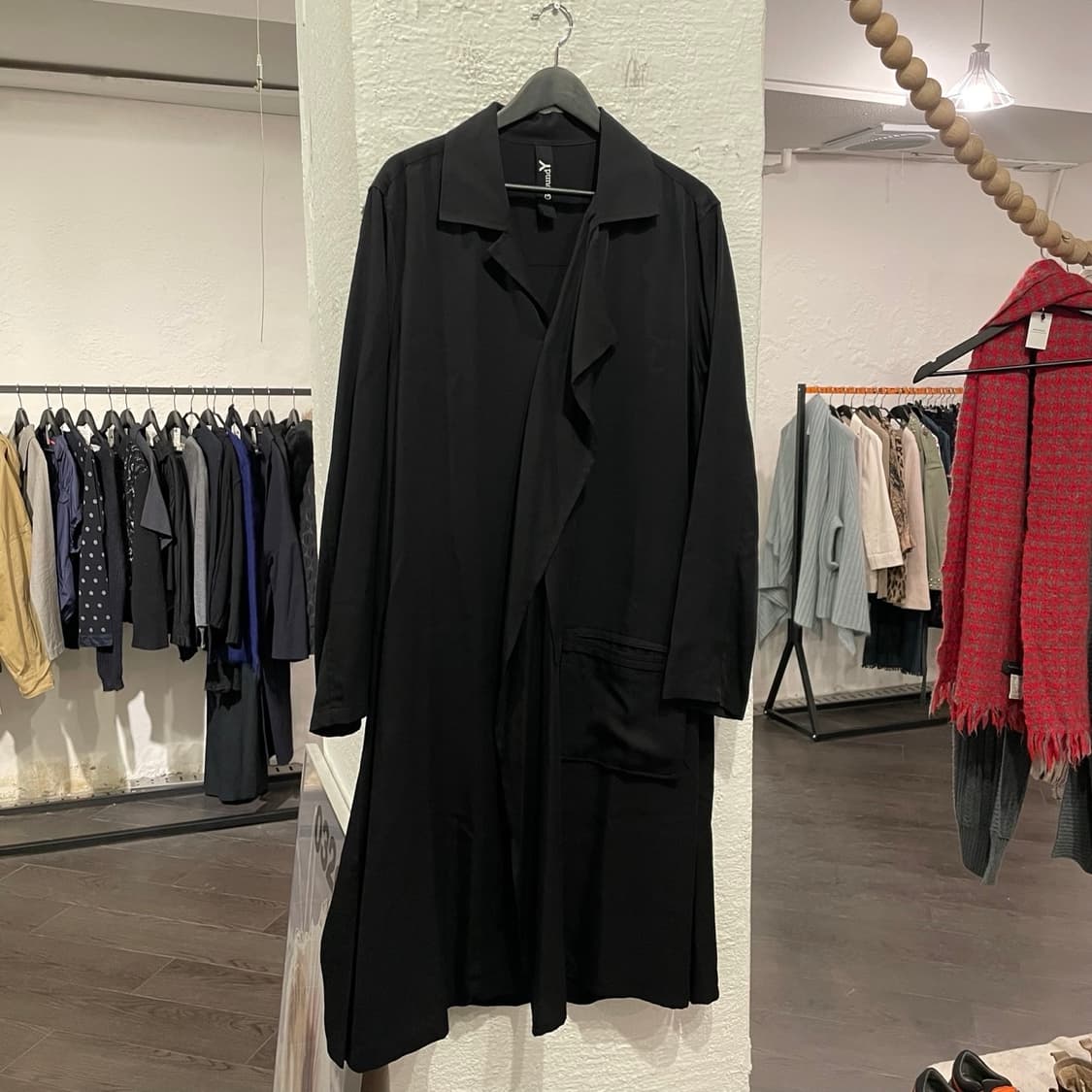 요지야마모토 드레이핑 롱셔츠 상품이미지1