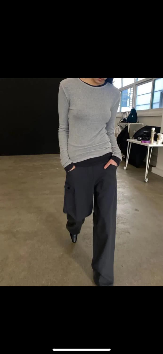 런던플랏 플랍 카고 팬츠 차콜 s 상품이미지2