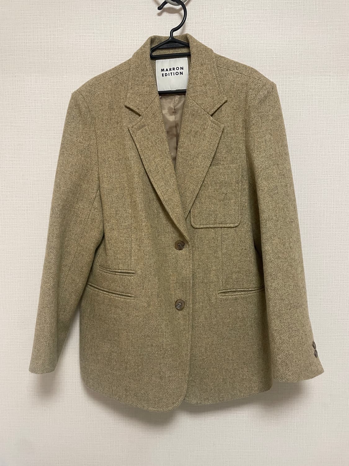 (네고가능) 마론에디션 24 fall 헤링본 포켓 싱글 블레이저 자켓 상품이미지2