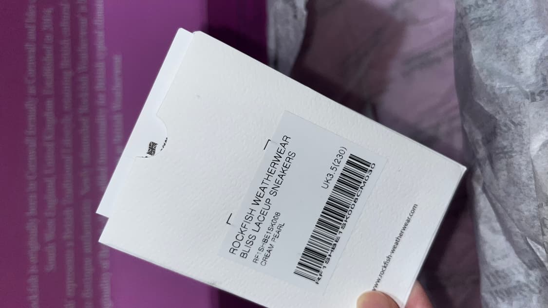 (품절제품풀박) 락피쉬 웨더웨어 블리스 레이스업 스니커즈 크림펄 230 상품이미지2