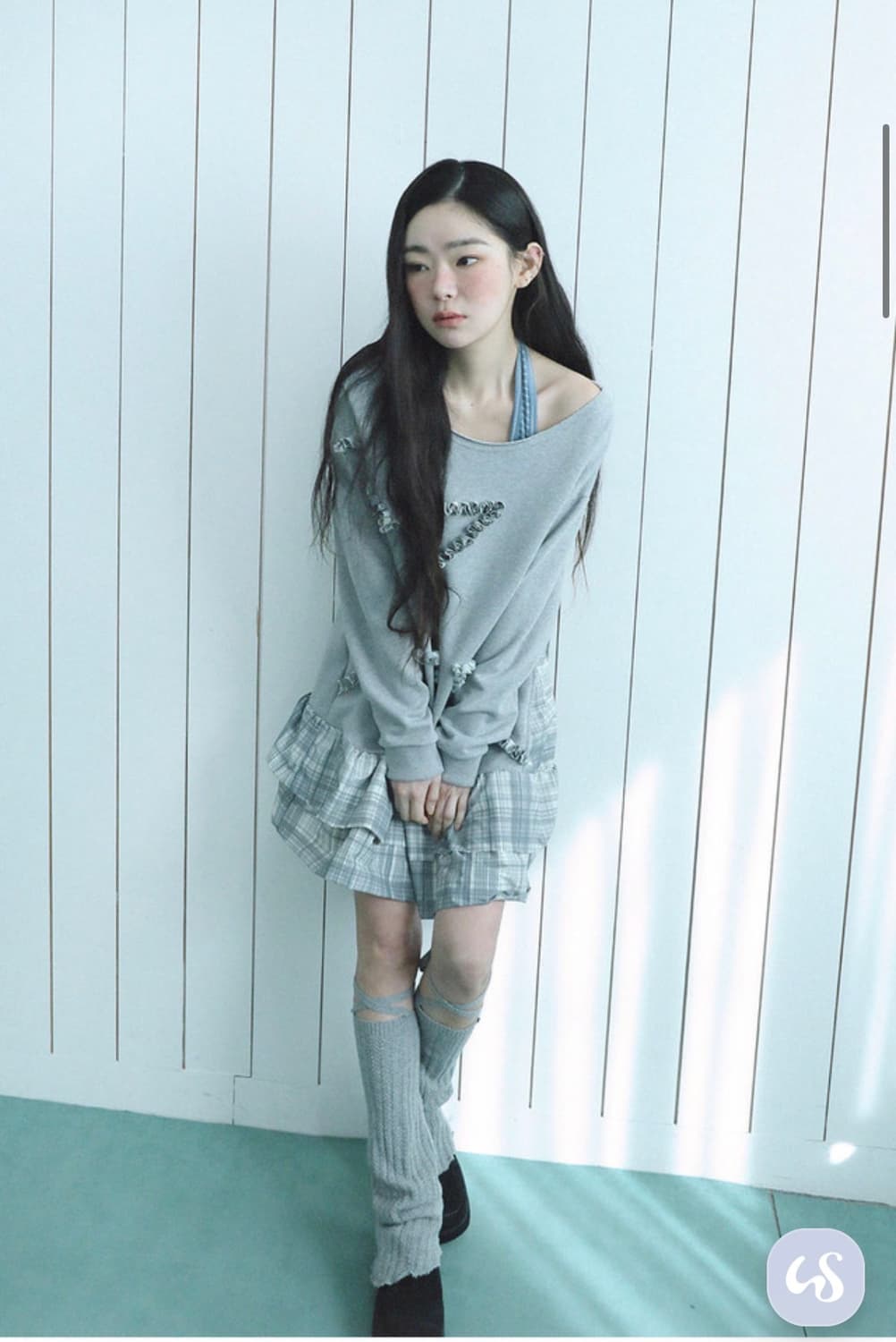 어글리쉐도우 오프숄더 스웻드레스 OS 상품이미지3